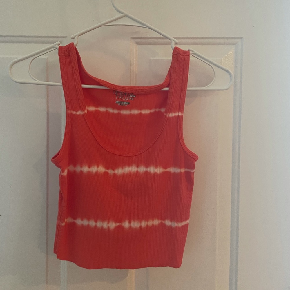 tie dye cropped tank